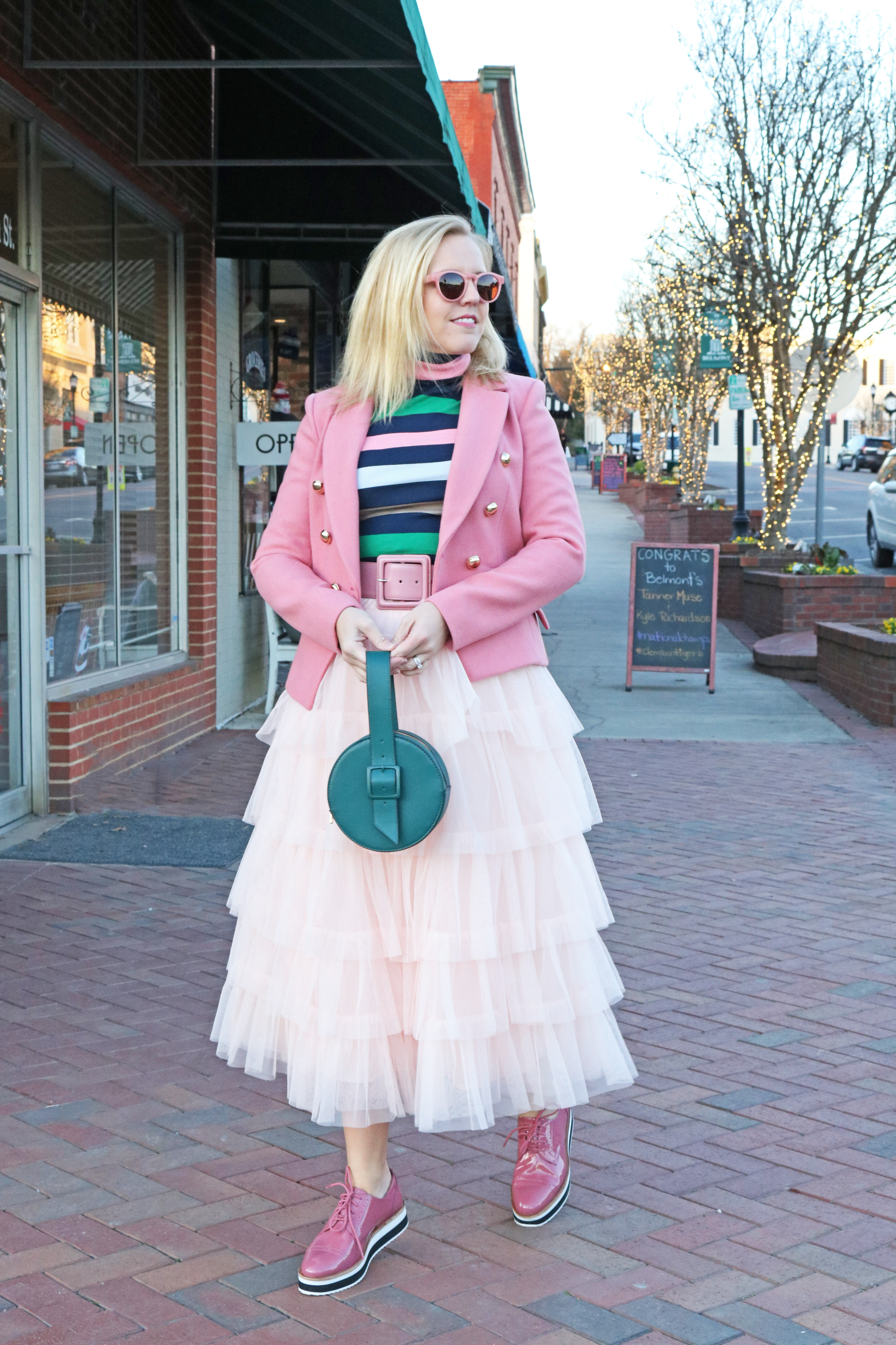 Tiered Tulle Skirt - Pink and Green Look on Taylor of Reese's Hardwear