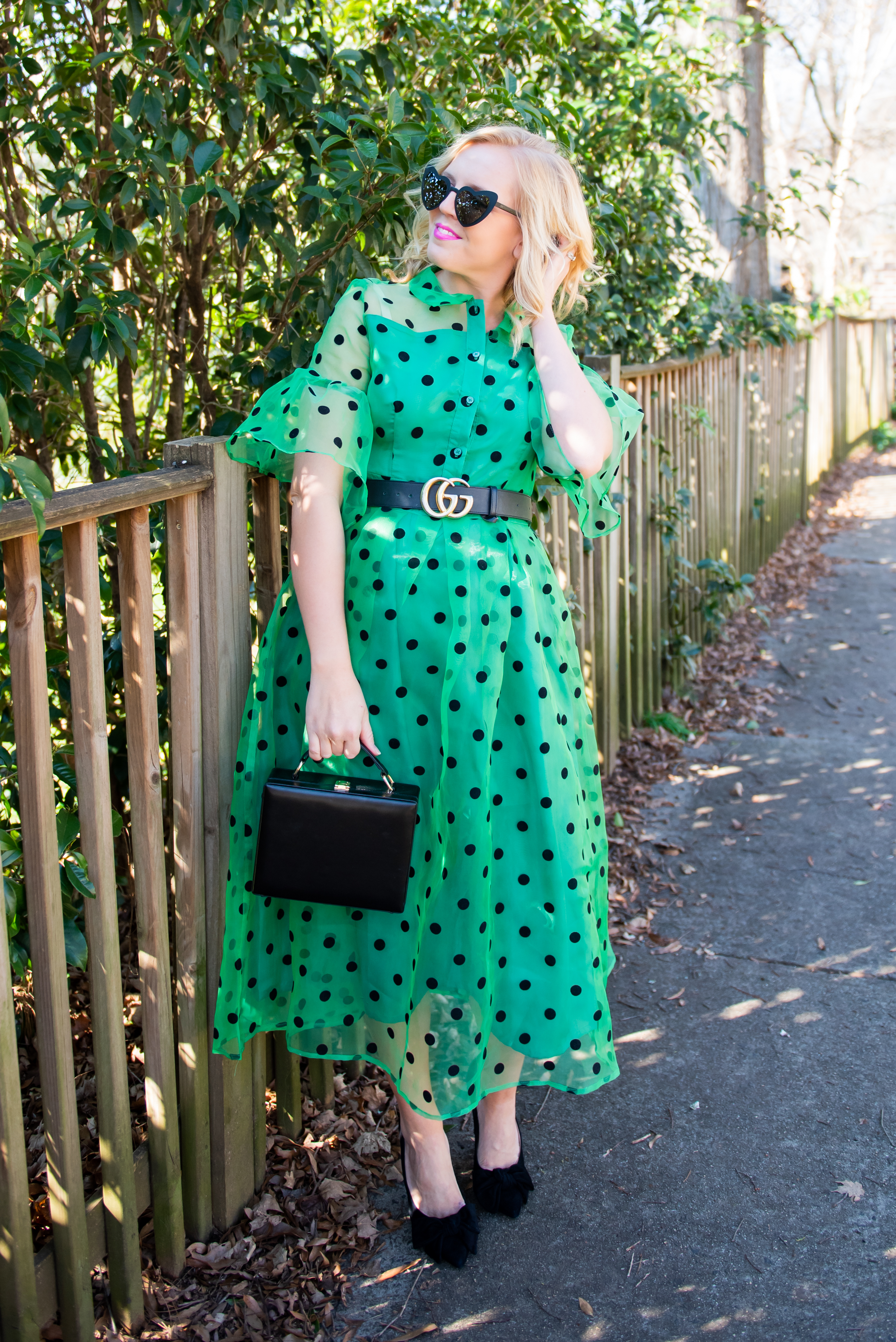 Green Polka Dot Dress