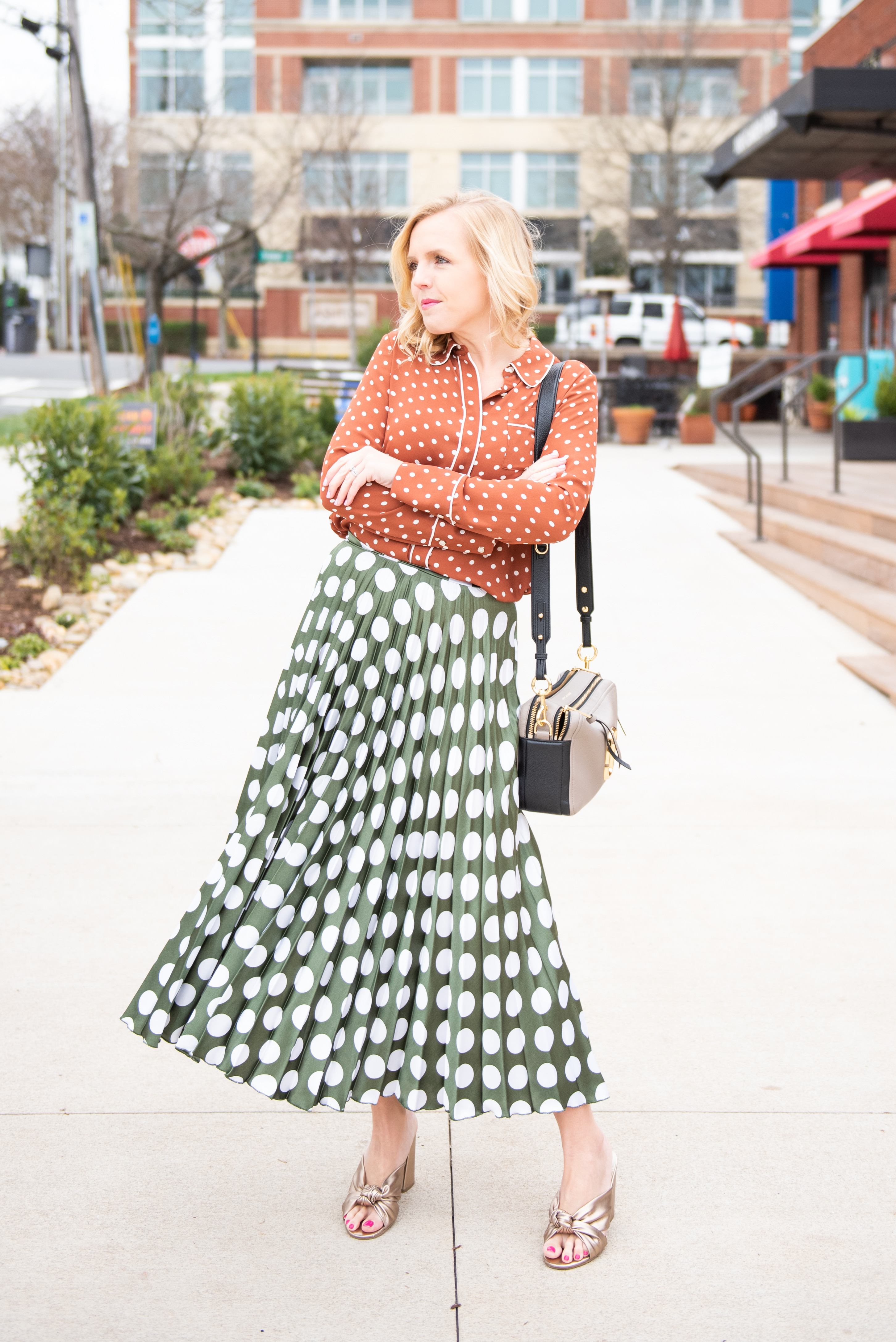 Twosday: Transitioning to Spring in a Polka Dot Skirt