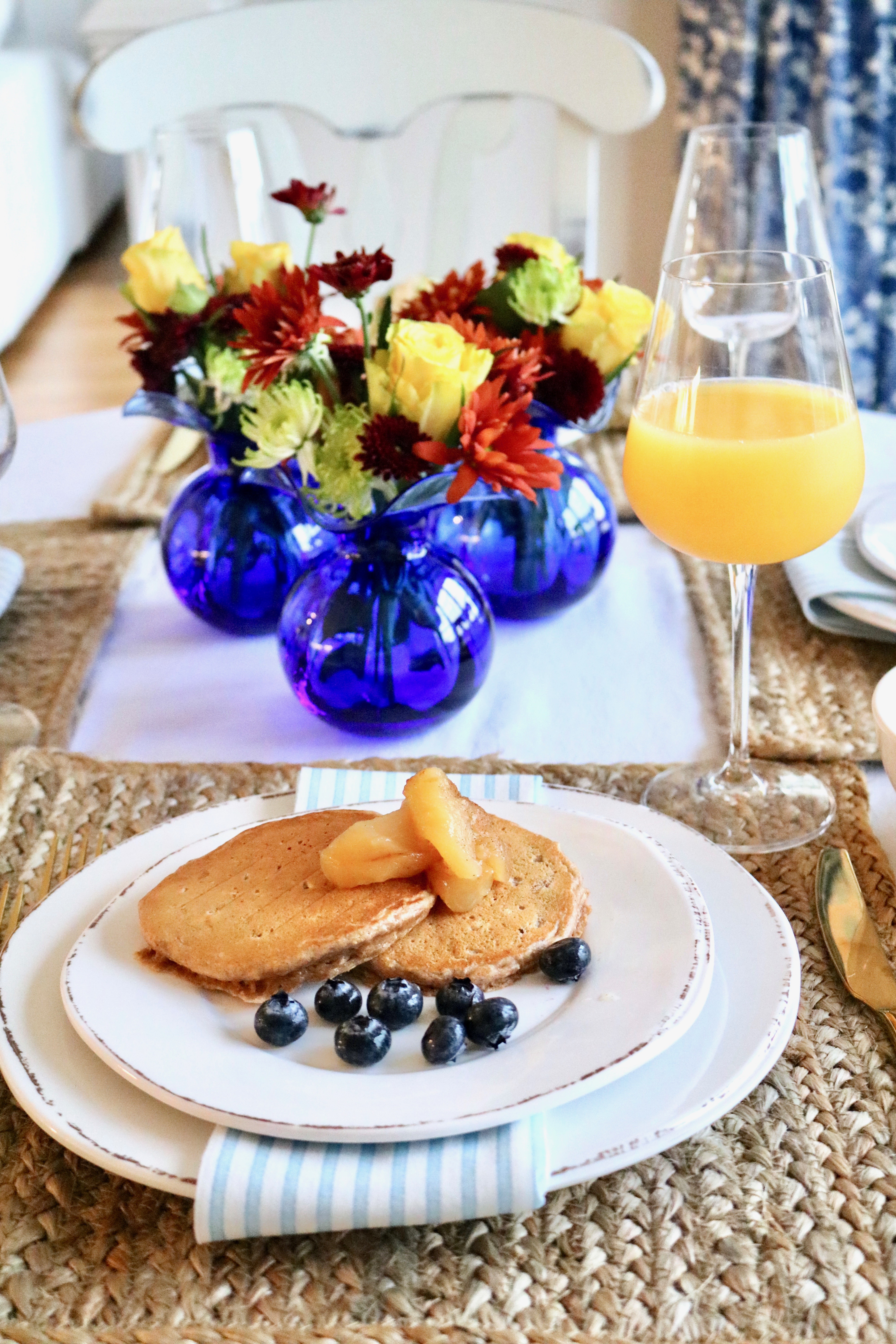 A Fall Breakfast Table with VIETRI
